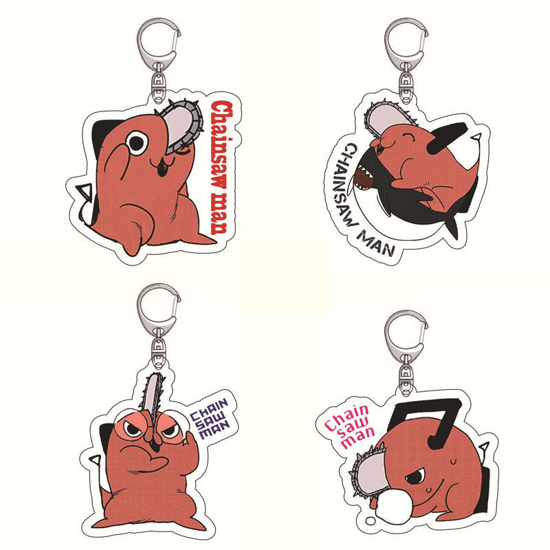 Chainsaw Man Anime Accessories Cute Pochita Peripheral Products Acrylic Pendant Car Key Chain Fans Gift Anime - Chainsaw Man Plush